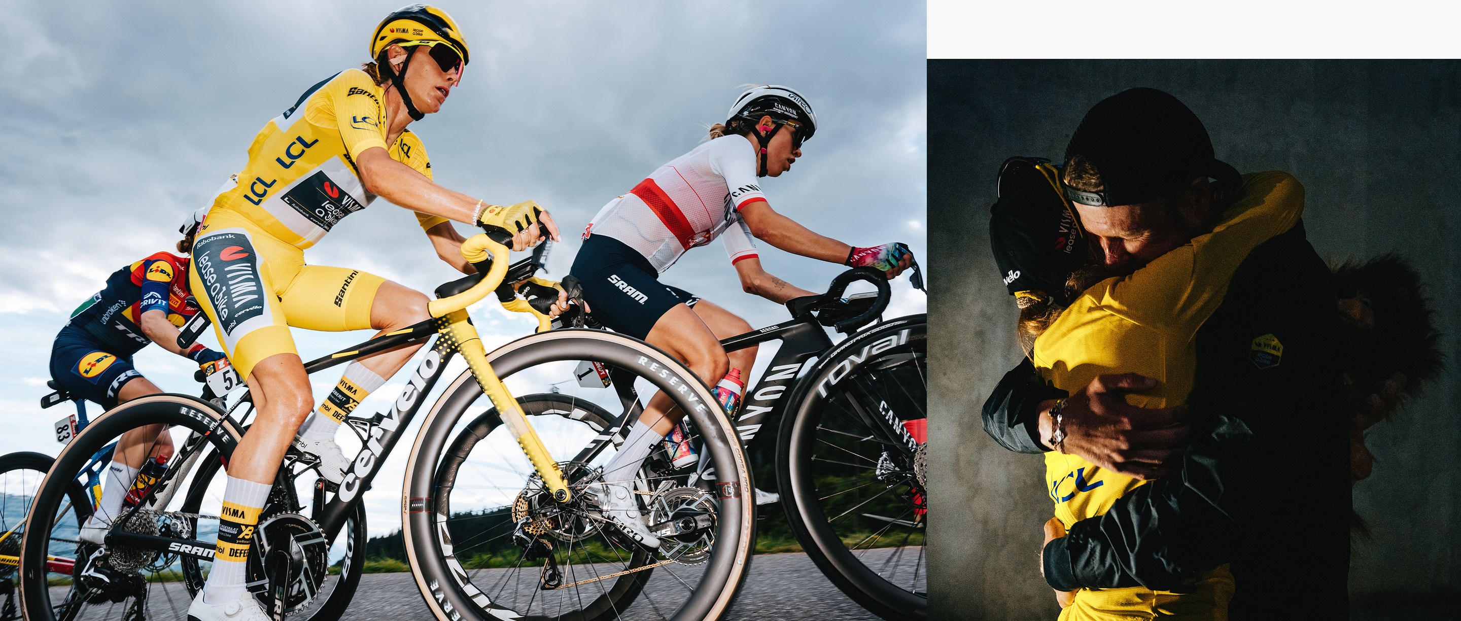 Jonas Vingegaard of Team Visma | Lease a Bike rides to 2nd place at Tour de France 2025