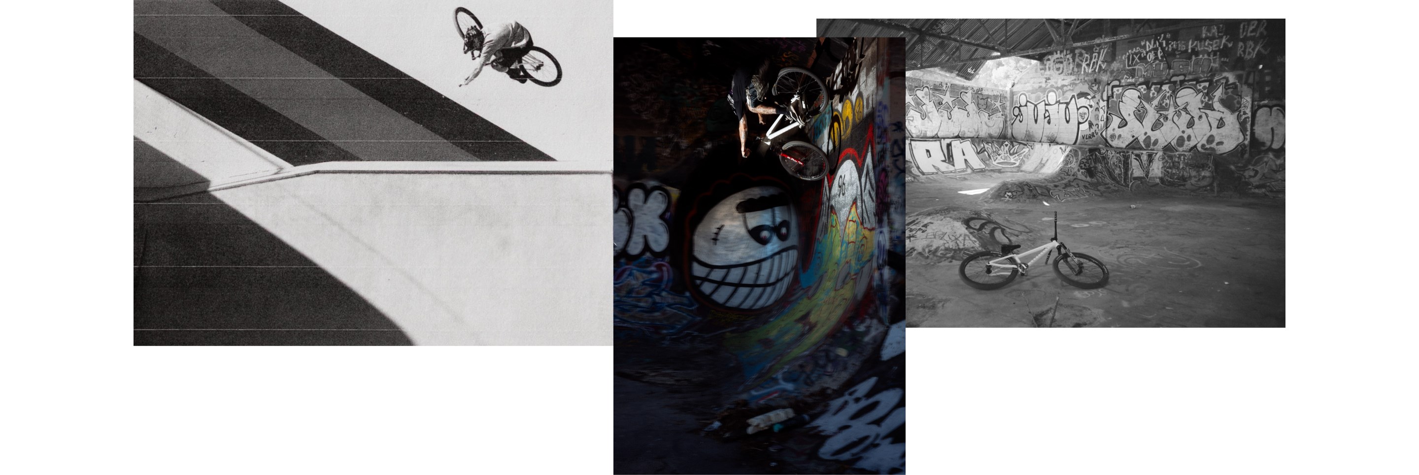 Tomas Lemoine riding dirt jumper in Marseille bowls