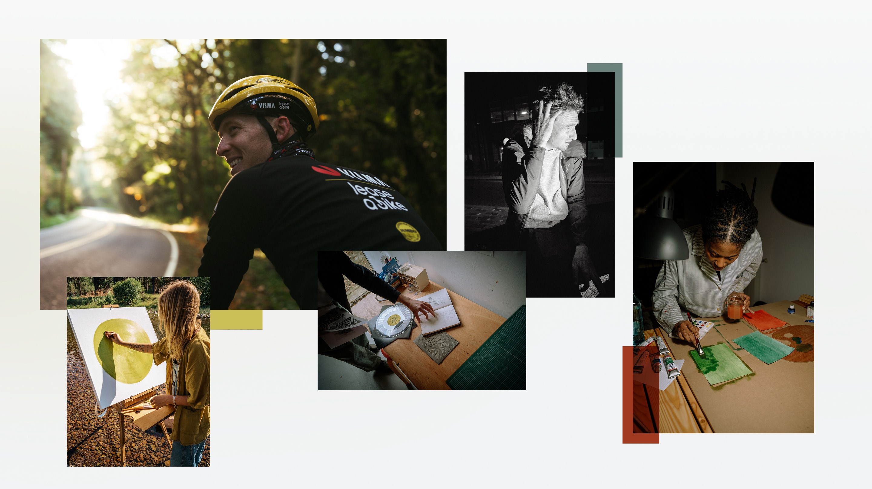 Matteo Jorgensen collaborates with visual artist Annabelle Terry on custom Cervelo road bike frame