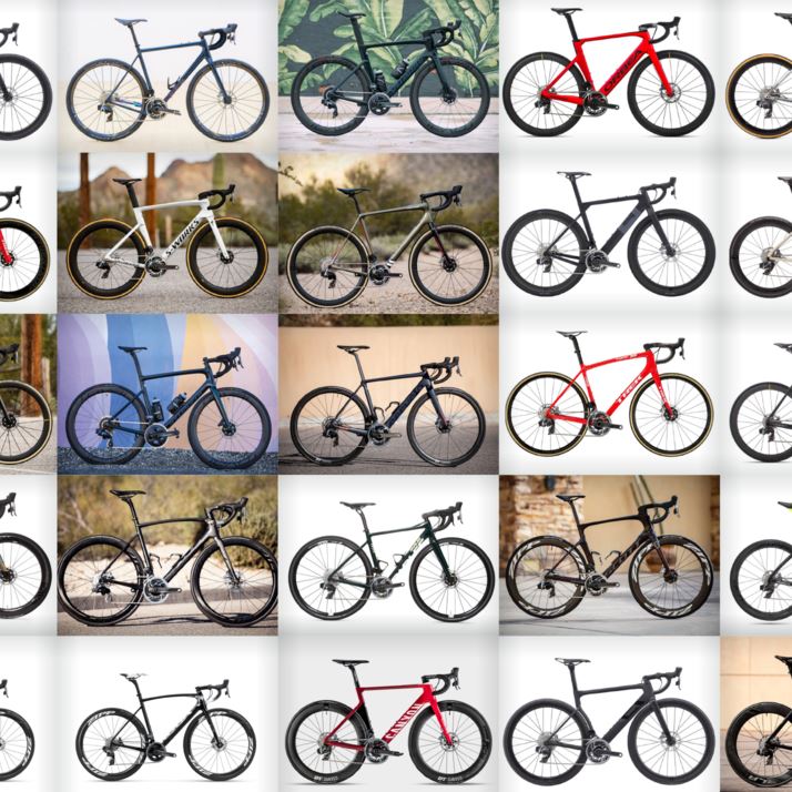 SRAM eTap AXS bikes in a picture grid