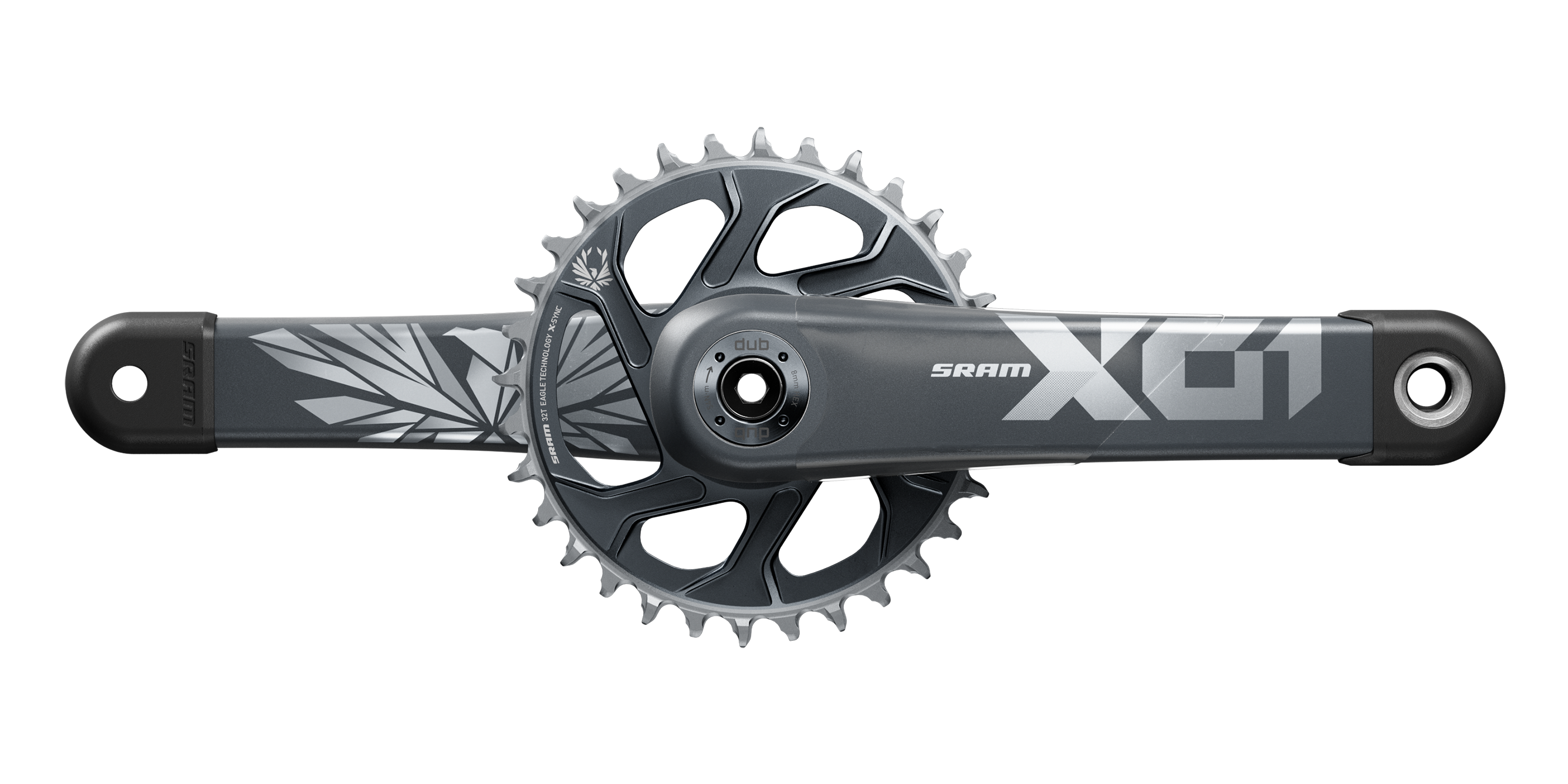 即発送可能】 SRAM スラム X01 Eagle DUB Boost Crankset Grey
