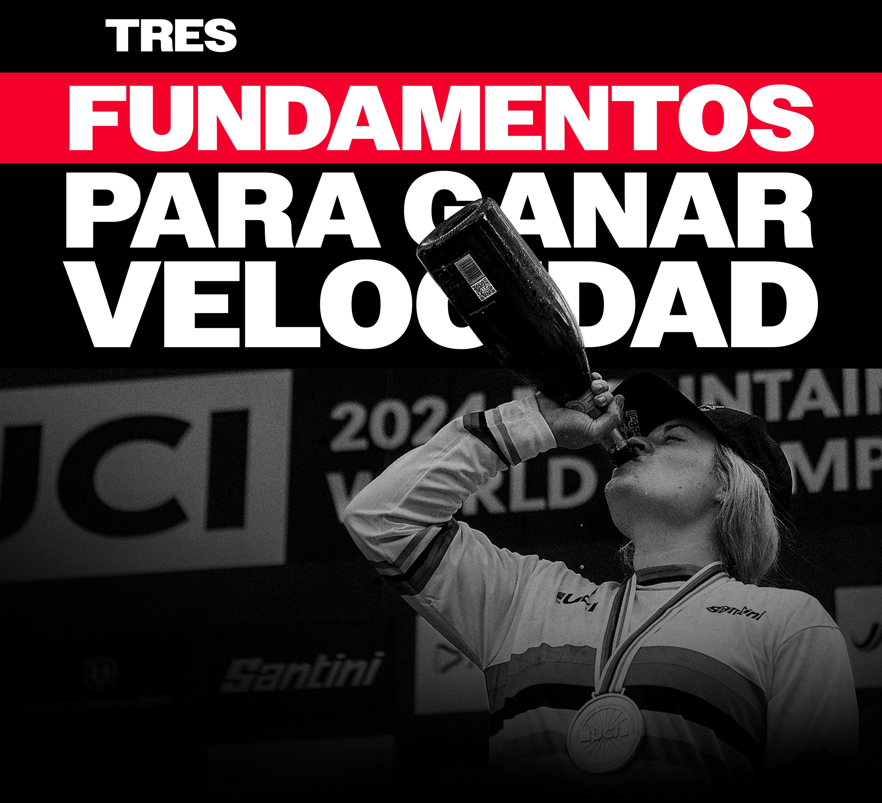 Vali Höll celebrating UCI World Championships podium on RockShox BoXXer