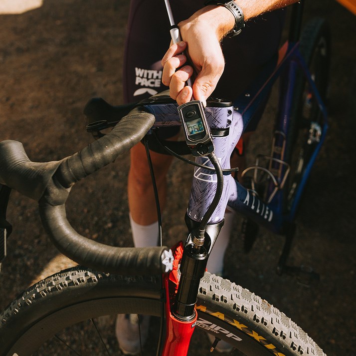 Close up of RockShox Rudy XPLR Suspension Fork