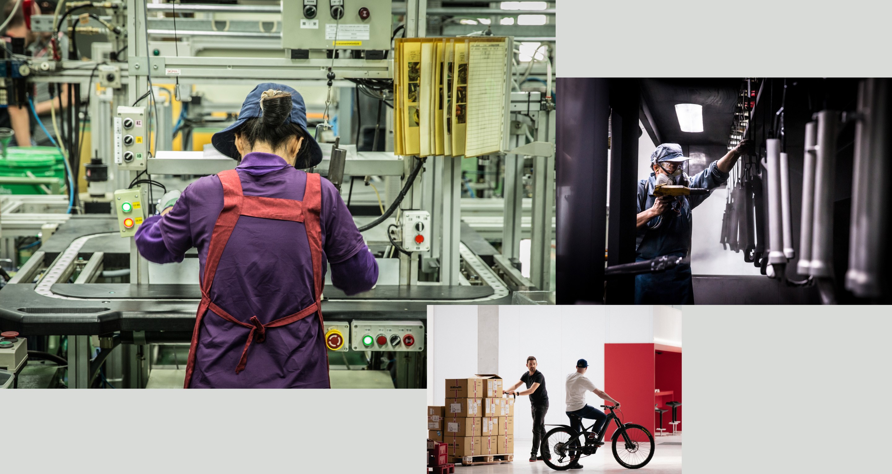 SRAM factory and warehouse workers
