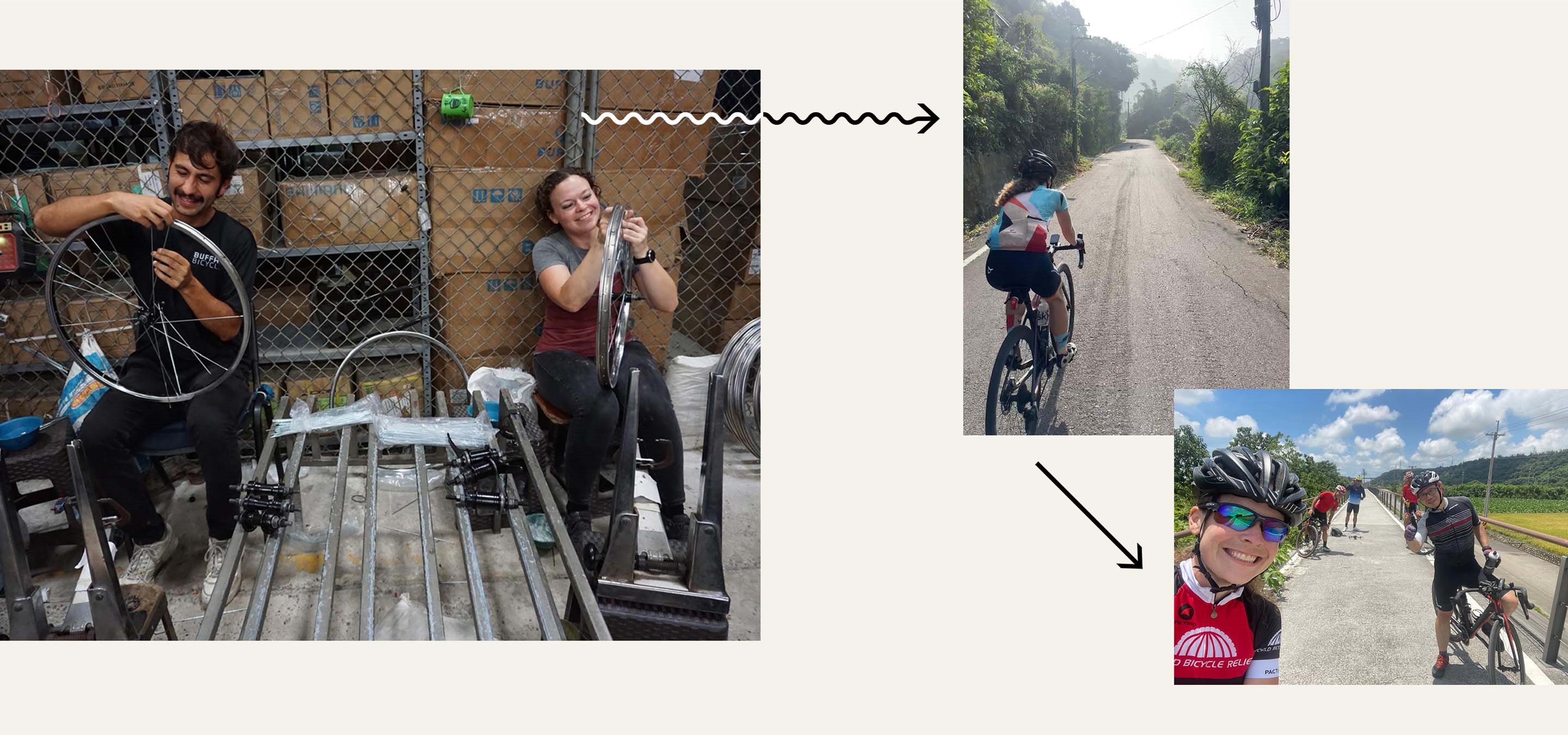 Photos of Jamie's work with WBR