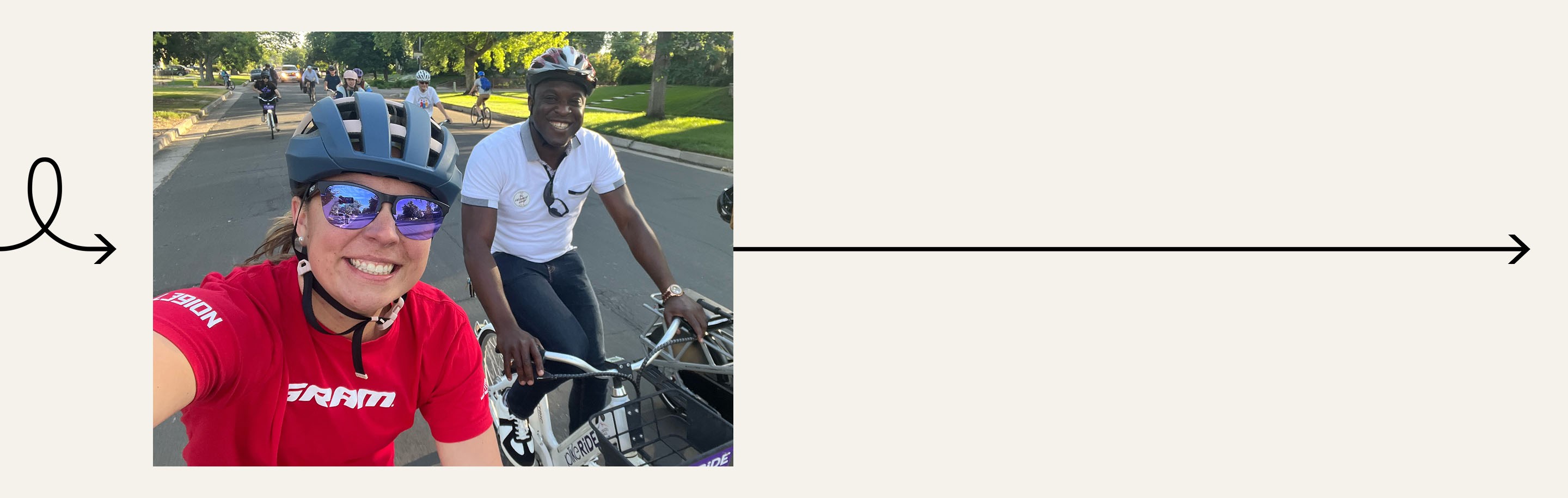 Collage of images featuring Ruth's work at SRAM