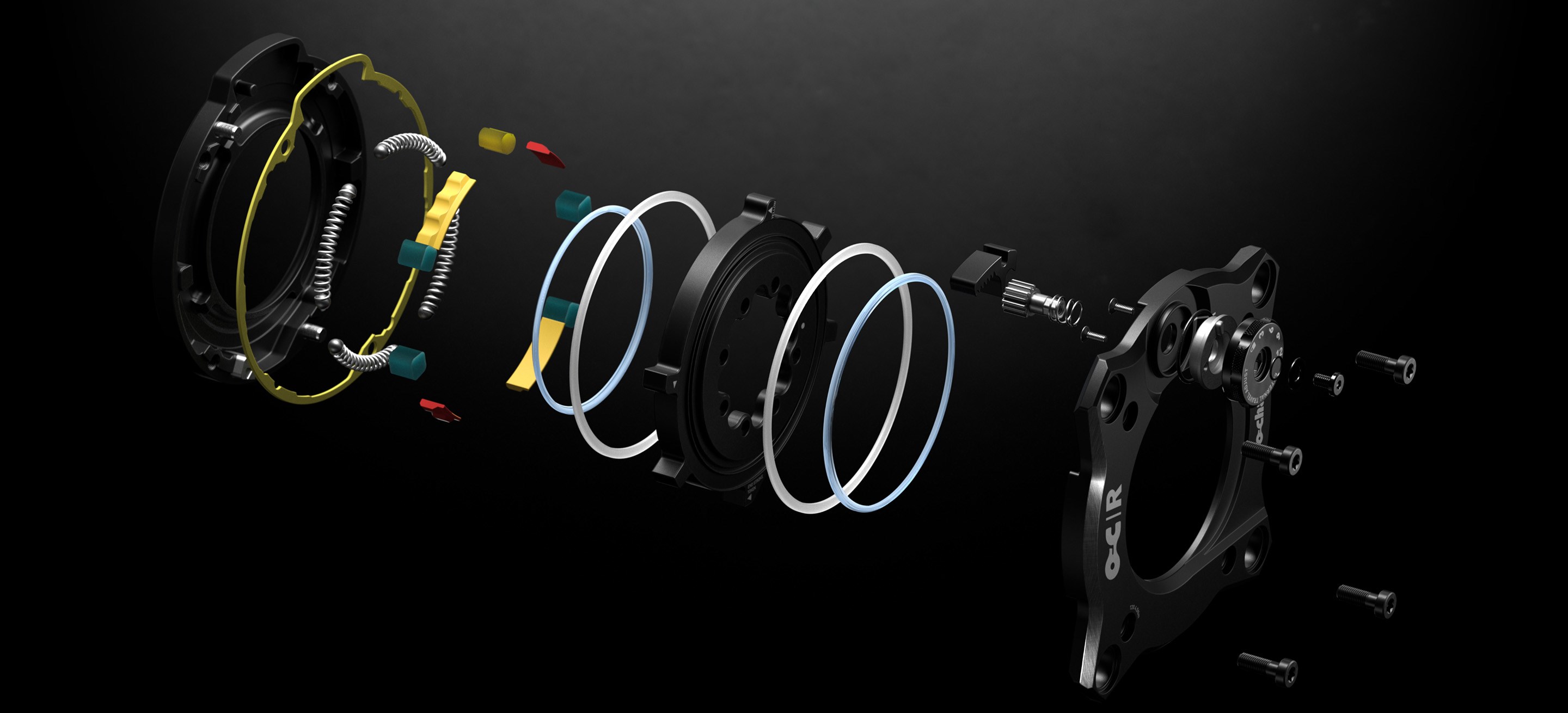 SRAM Ochain R exploded view with all small parts