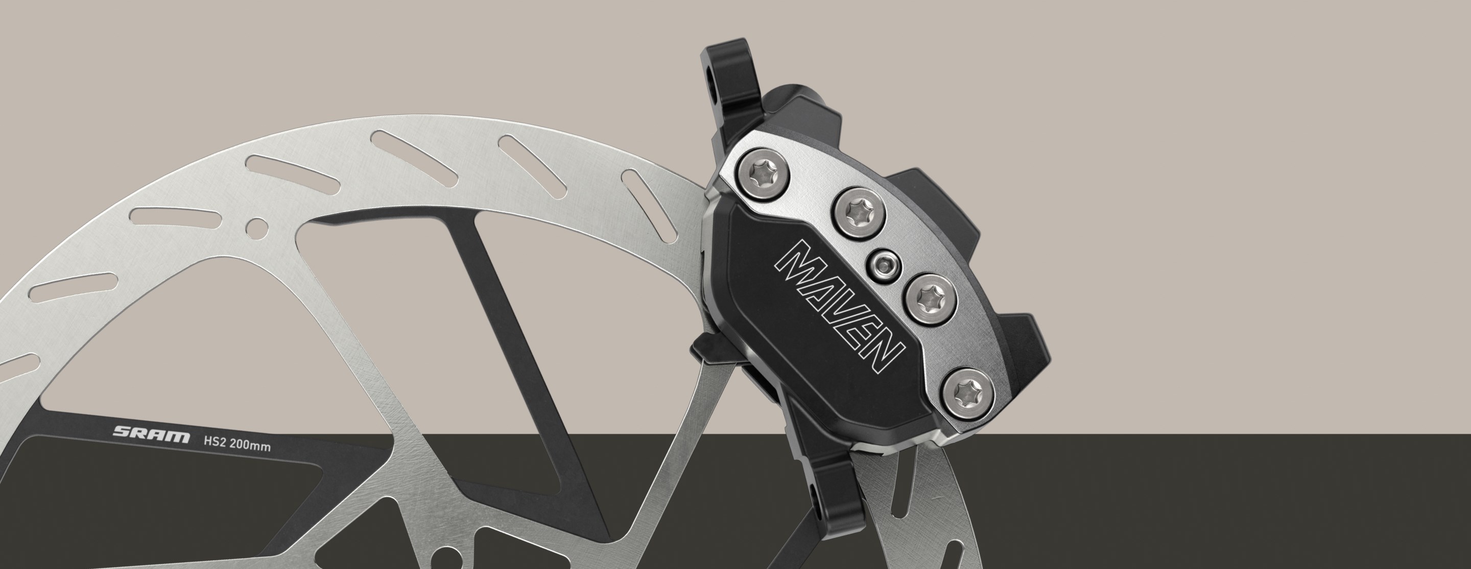 Maven brake caliper on HS2 Rotor