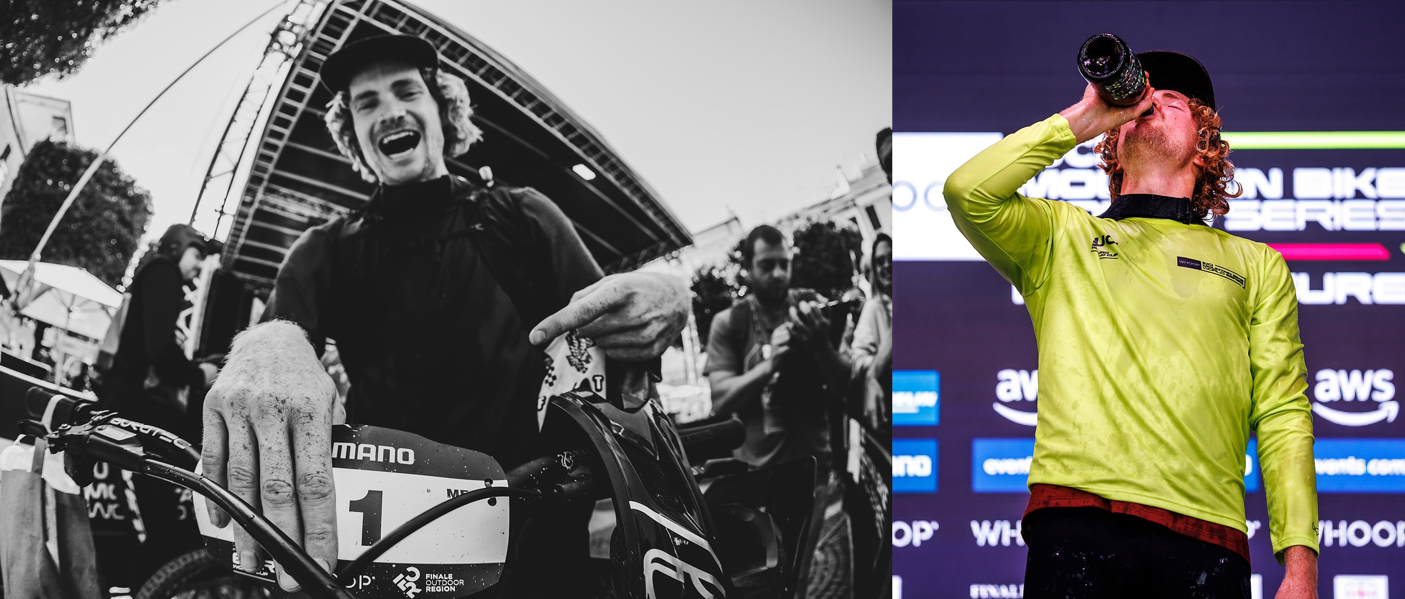 Dan Booker celebrates P1 on Pietra Ligure EDR Podium