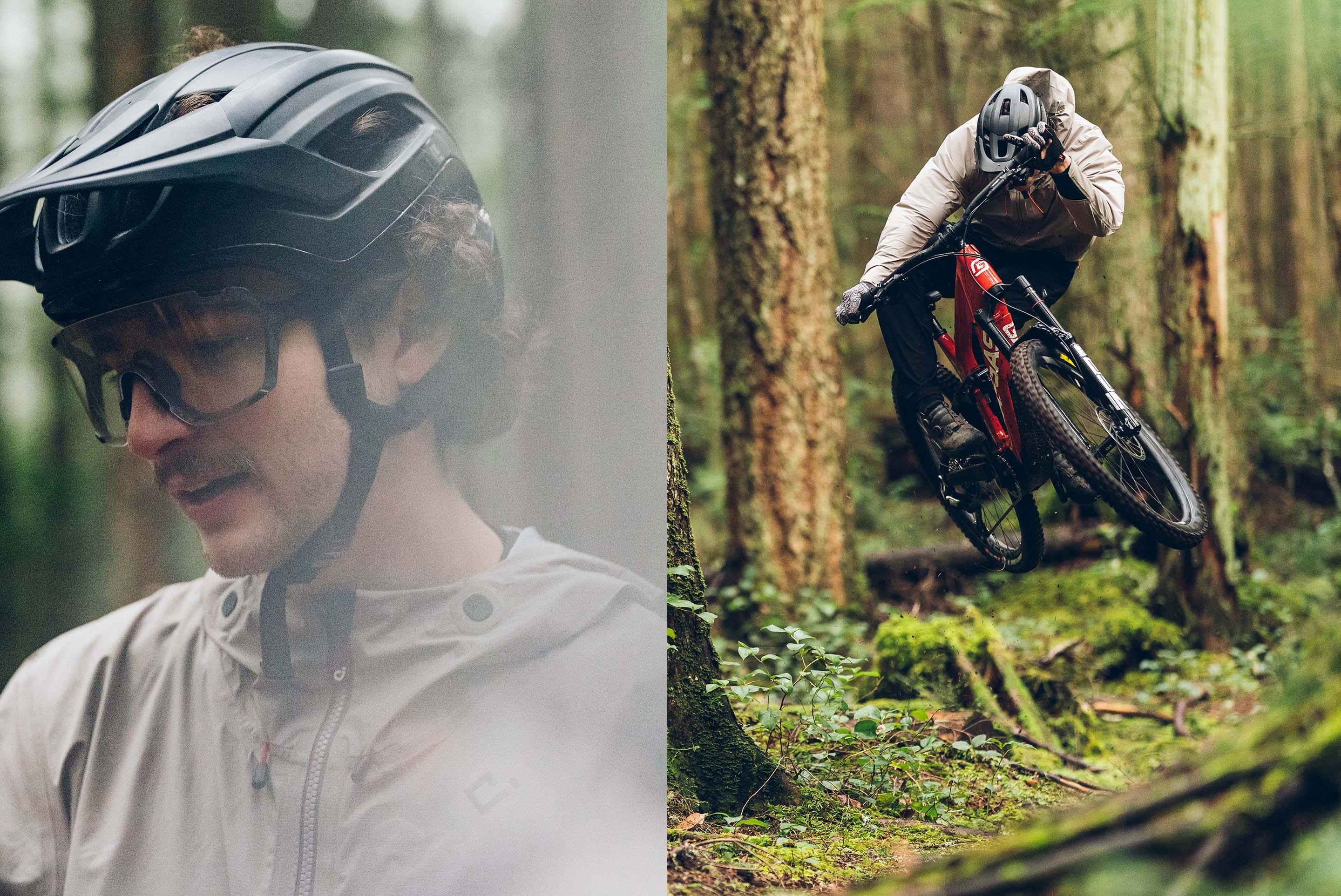 Rider on E-MTB equipped with SRAM Eagle 90 Transmission