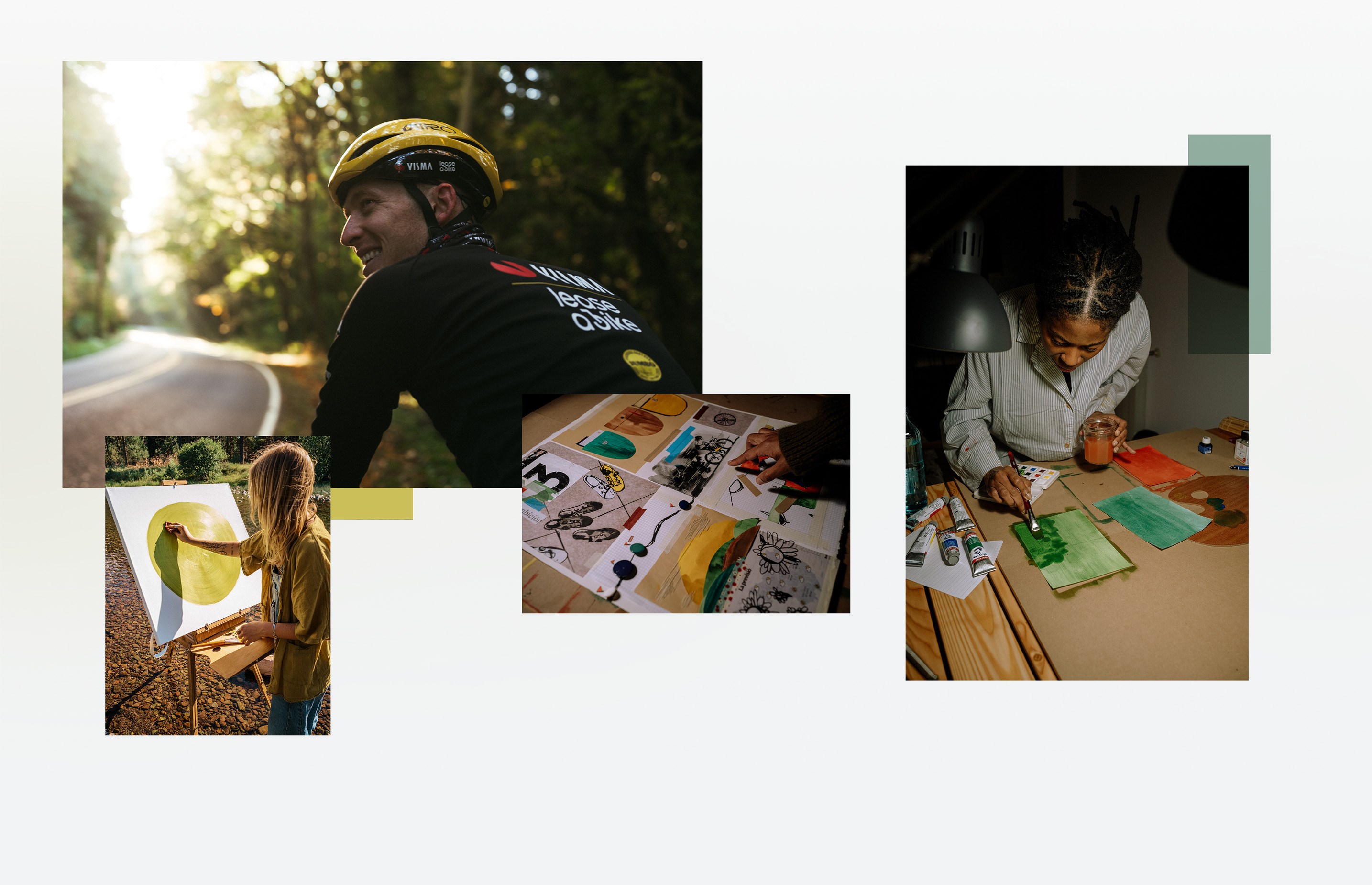 Matteo Jorgensen collaborates with visual artist Annabelle Terry on custom Cervelo road bike frame