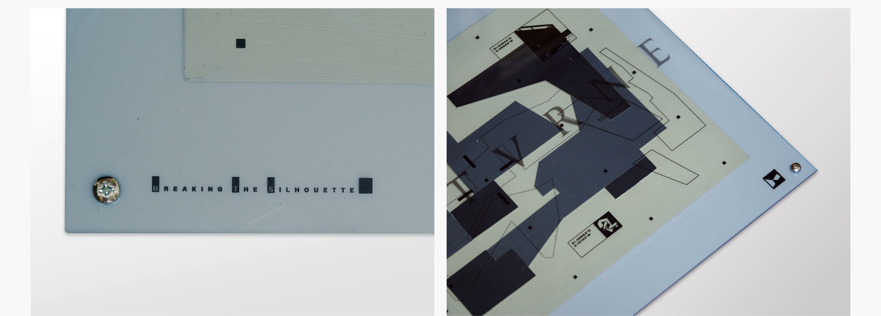 Detail images of Ciarán's final piece "Noctvrne"