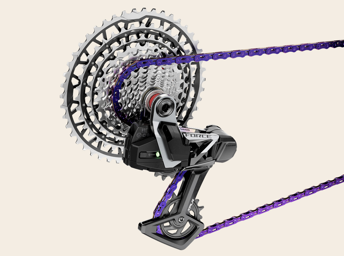 SRAM Force XPLR セット SRAM Force AXS E1 XPLR 13-Speed Groupset