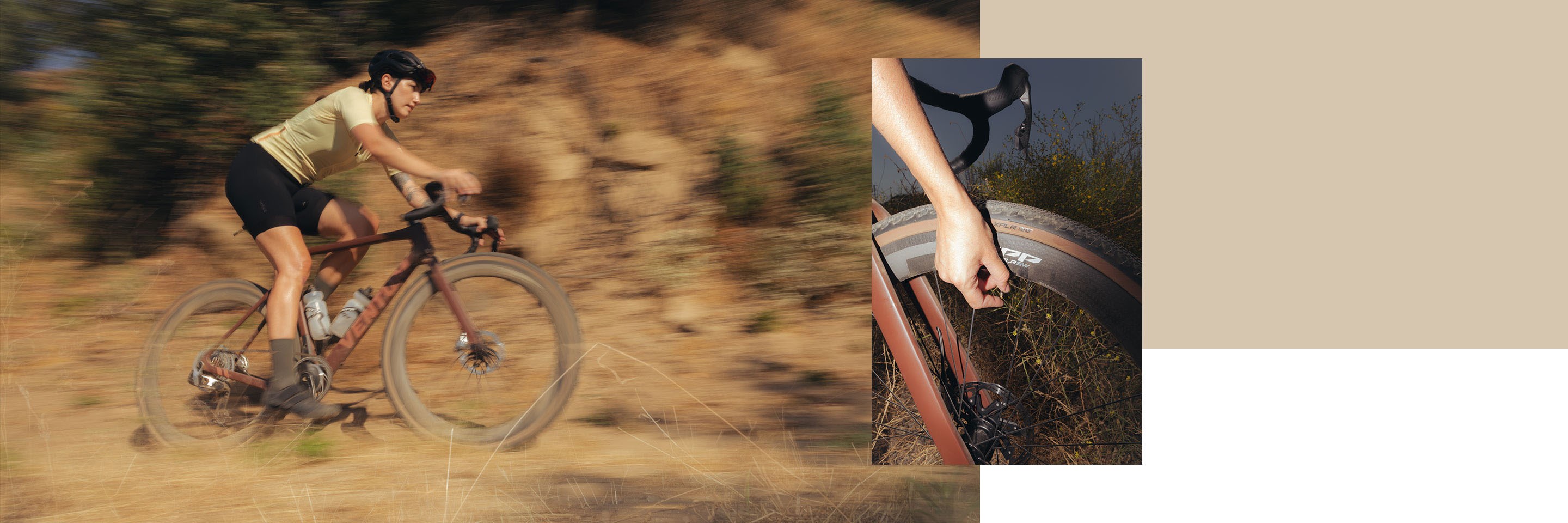 Image collage of Zipp XPLR products