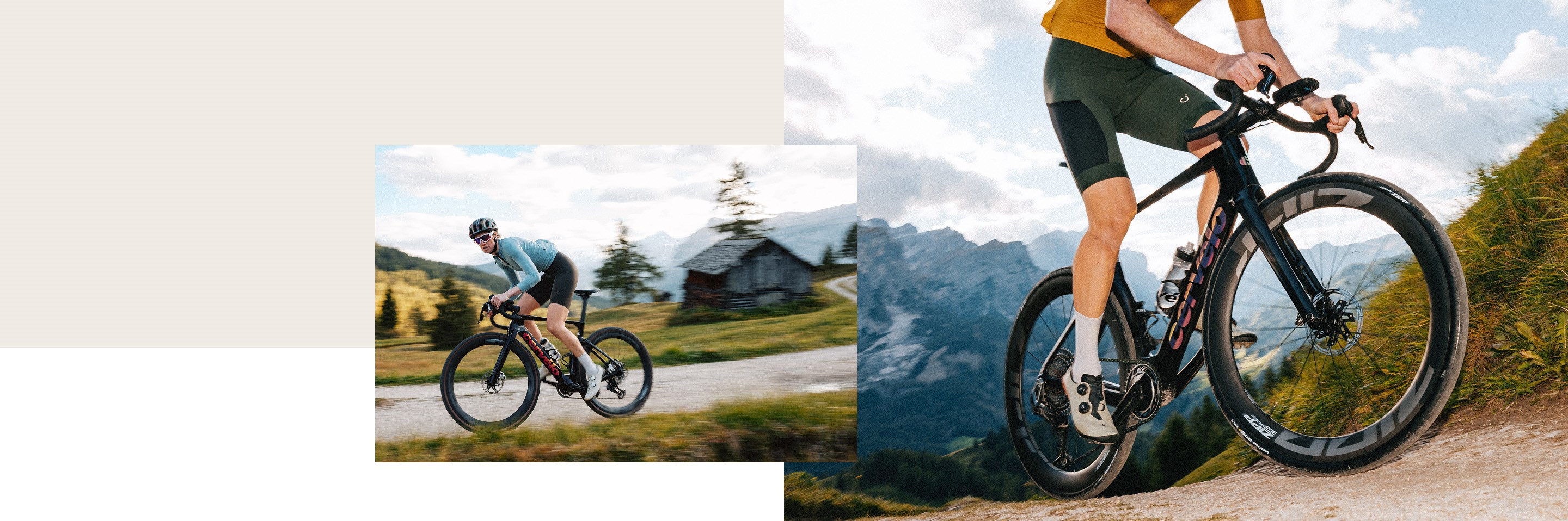 Image Collage of gravel riders on Zipp 303 XPLR Wheels.
