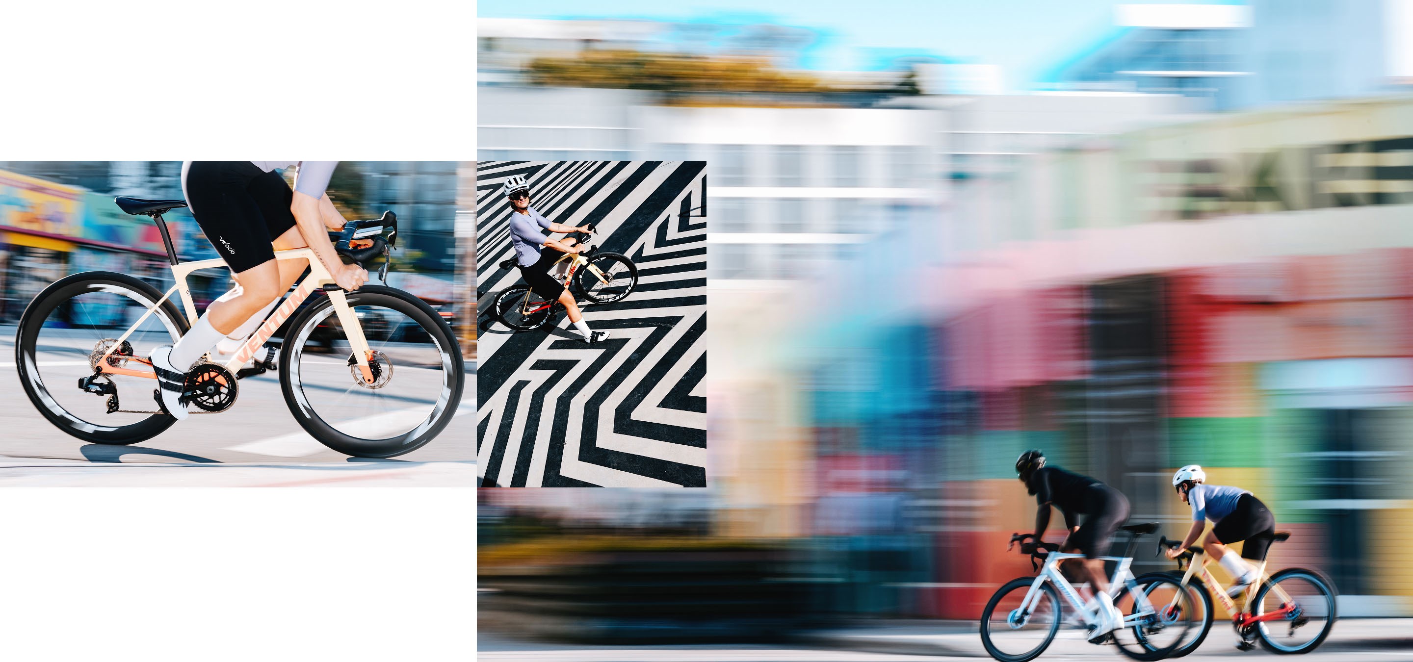 Collage of Riders on New Zipp 404 S Wheels
