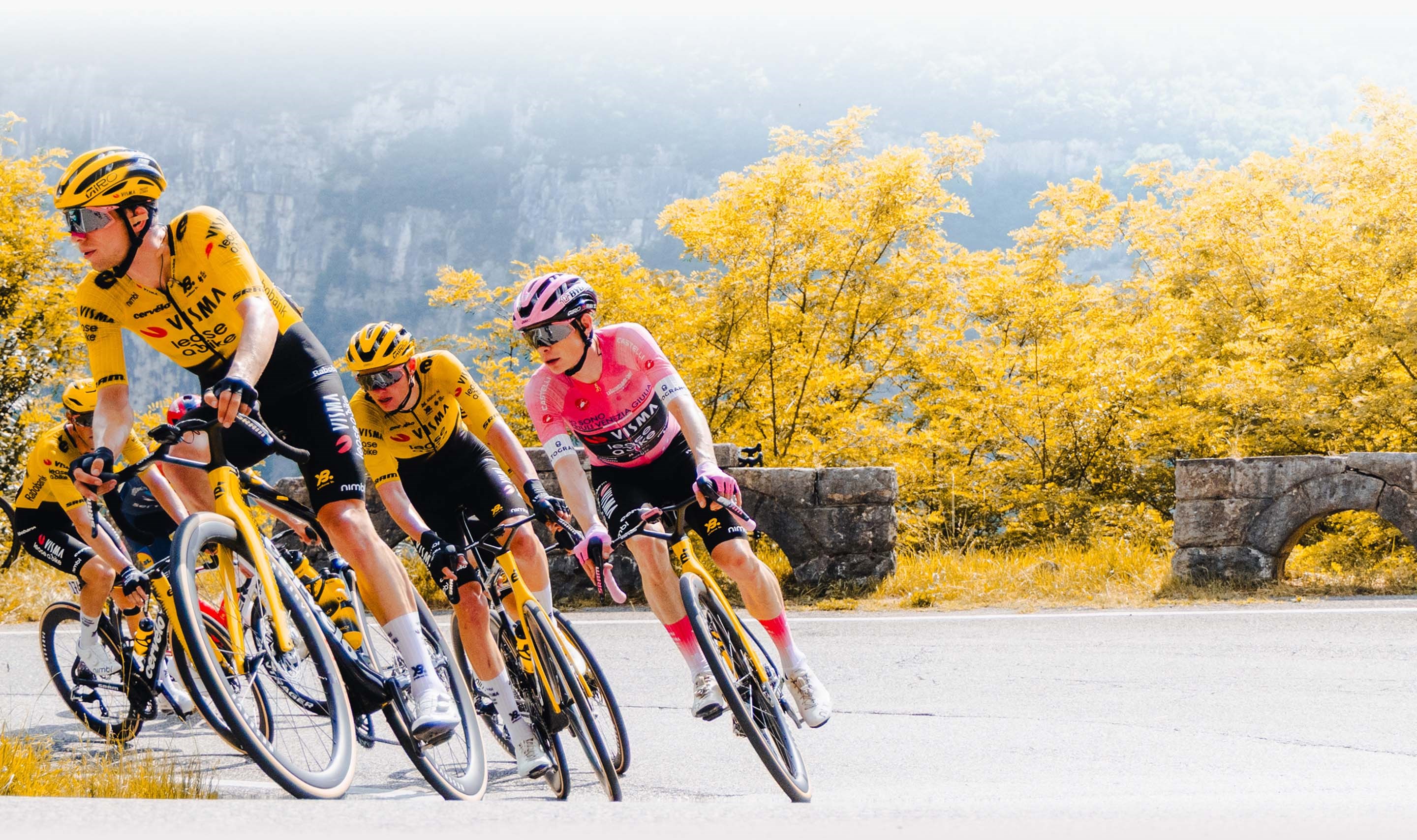 Team Visma racing in Giro Jonas