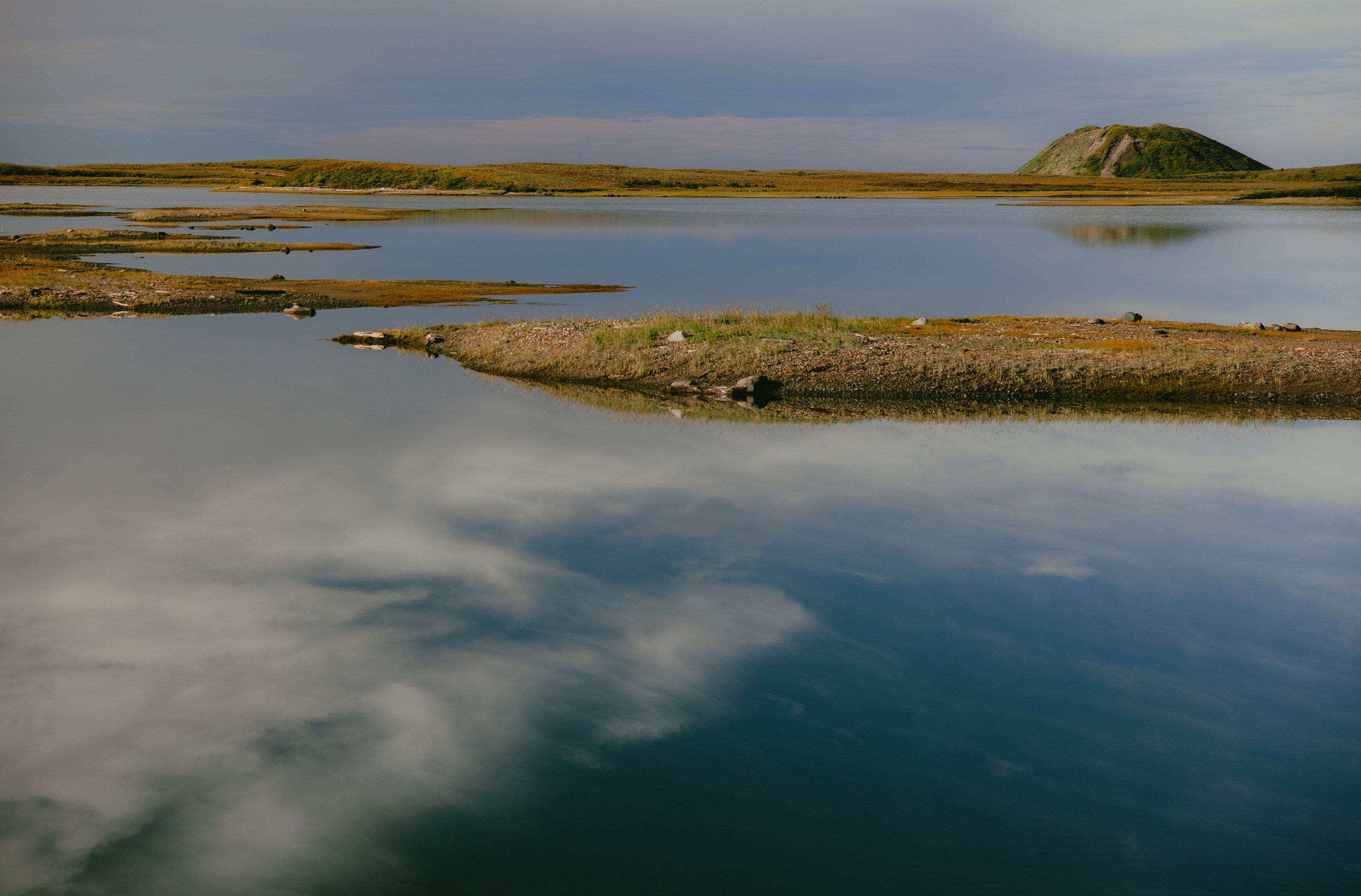 All is calm on the shores of the Arctic Ocean