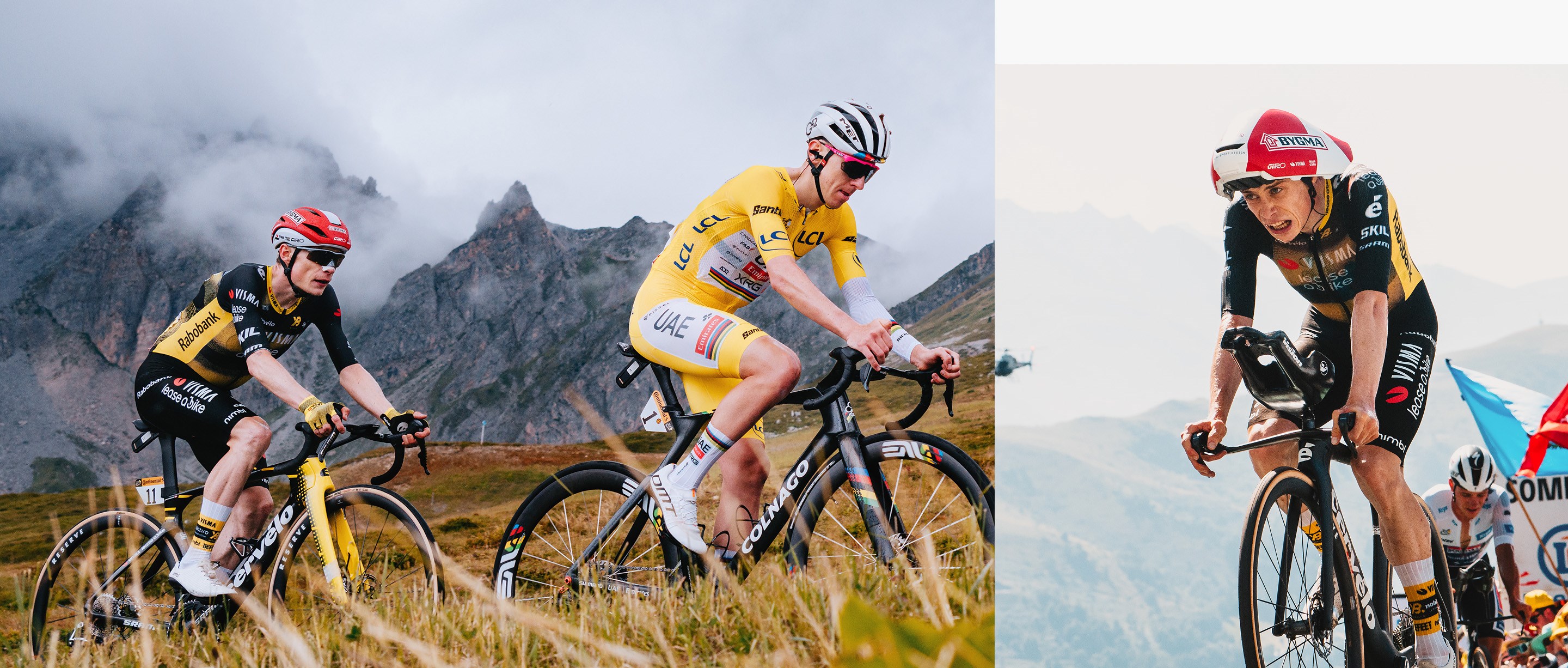 Jonas Vingegaard of Team Visma | Lease a Bike rides to 2nd place at Tour de France 2025