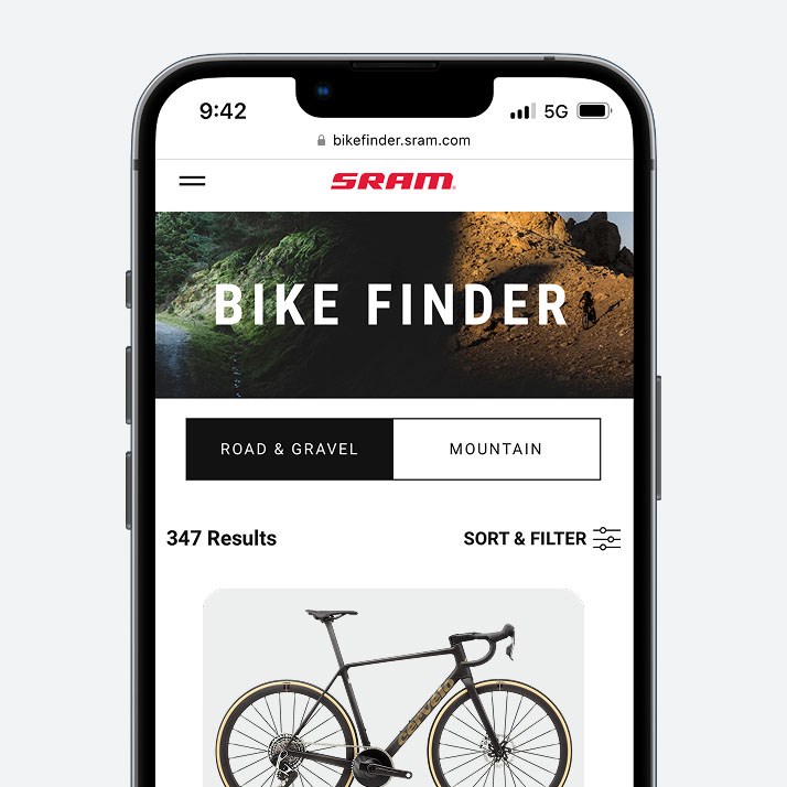 SRAM AXS Bike Finder Web App