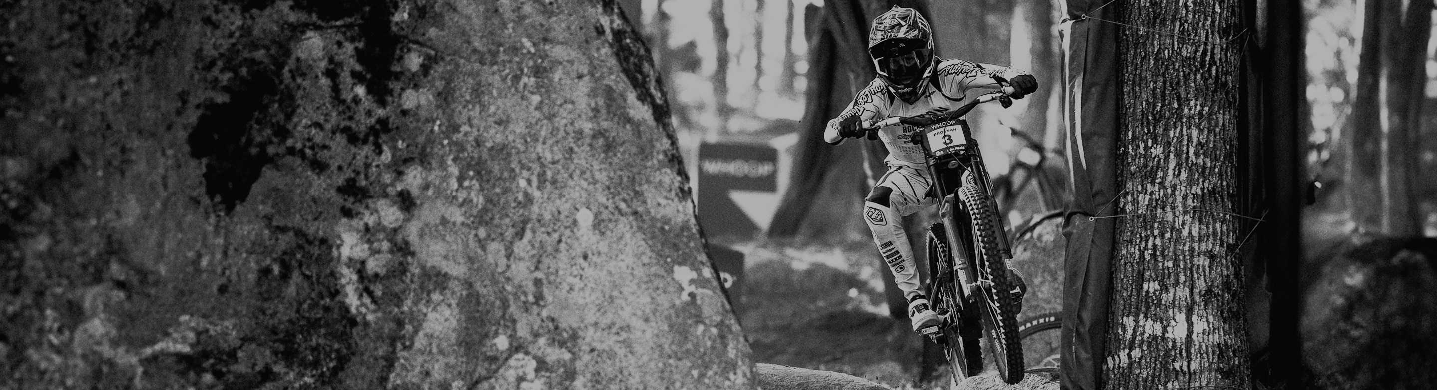 Troy Brosnan descending worldcup track in Lake Placid New York