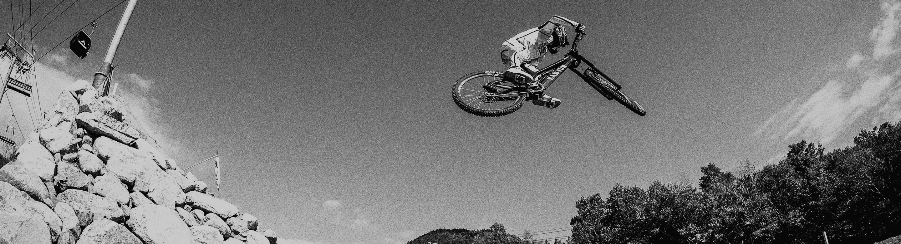Troy Brosnan descending worldcup track in Lake Placid New York