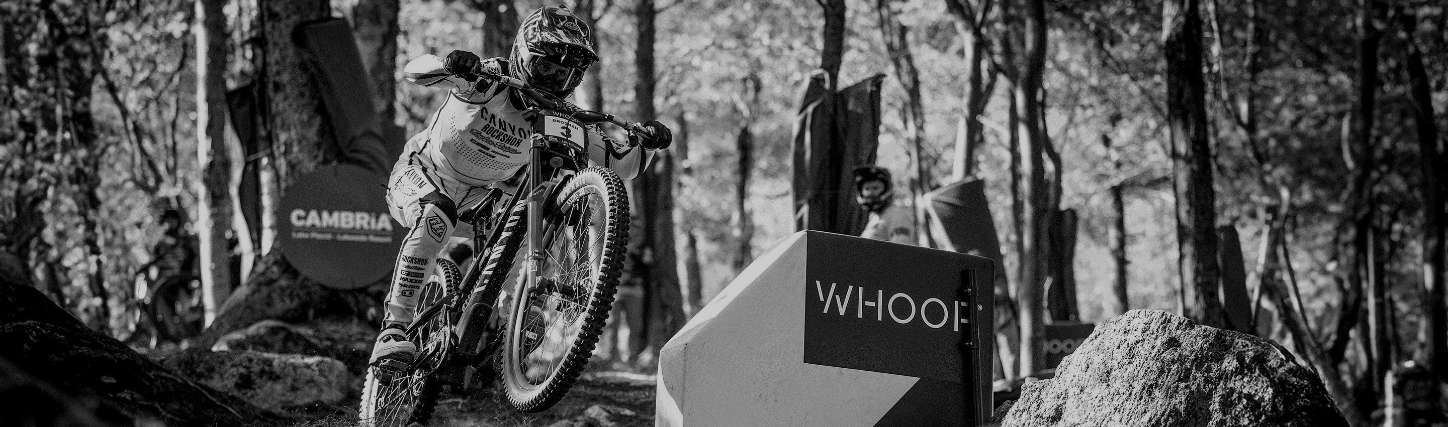 Troy Brosnan descending worldcup track in Lake Placid New York