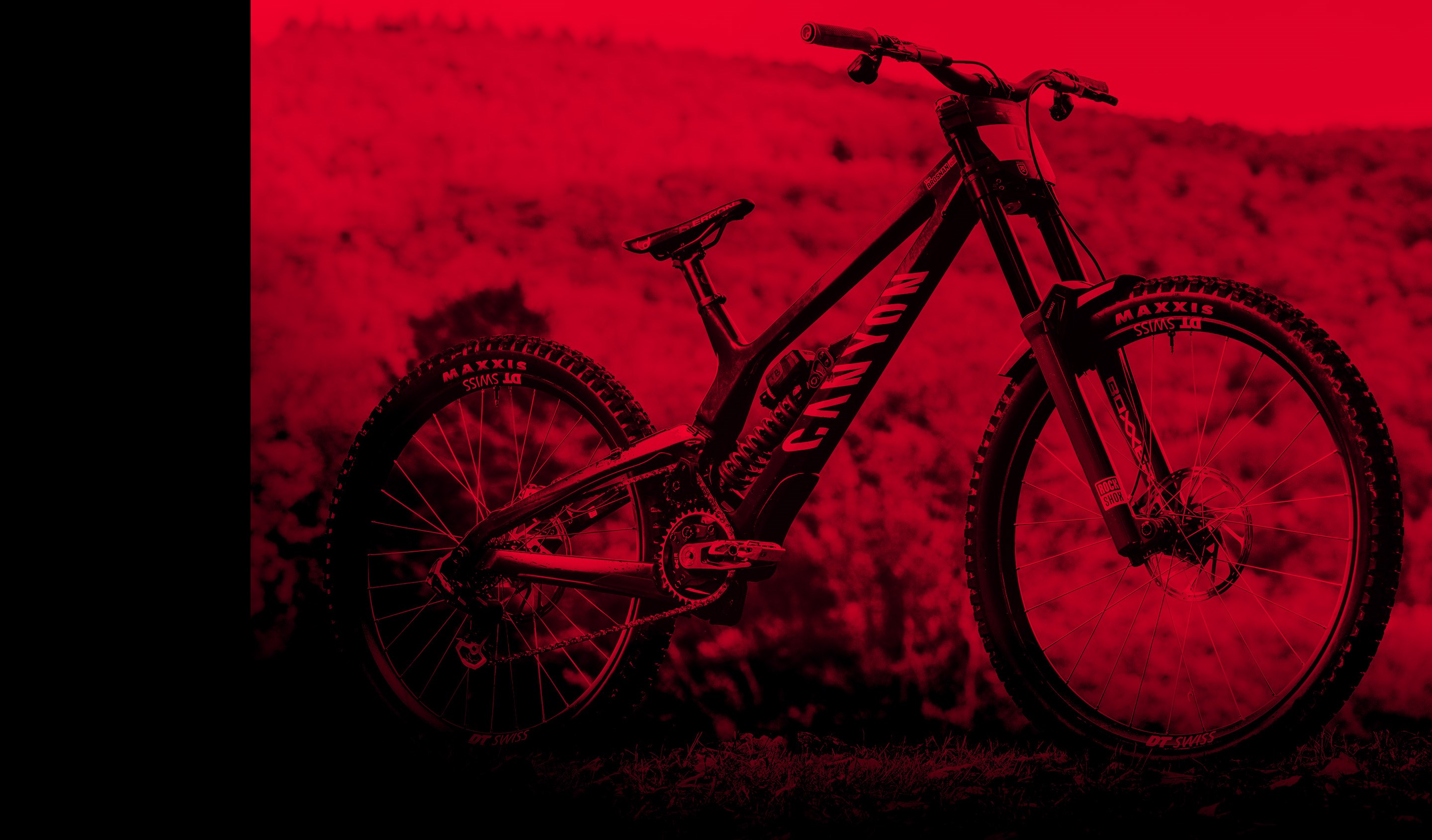 Troy Brosnan's BoXXer-equipped Canyon Sender World Cup DH race bike