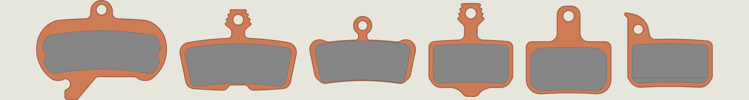 SRAM Disc Brake pad shapes