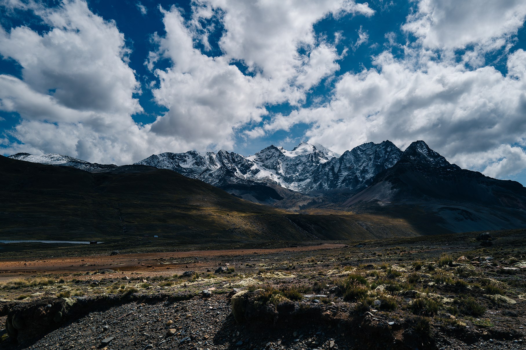 bolivian mountains.