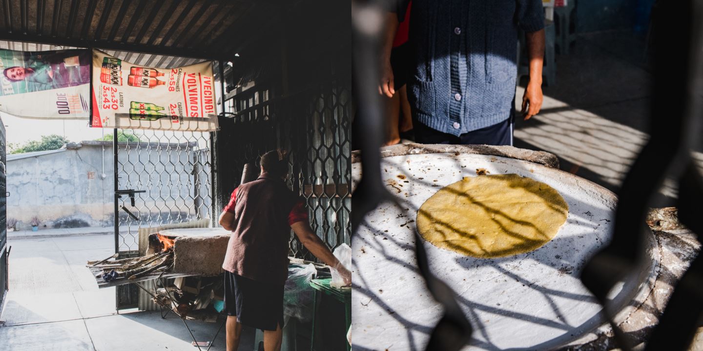 Making tortillas