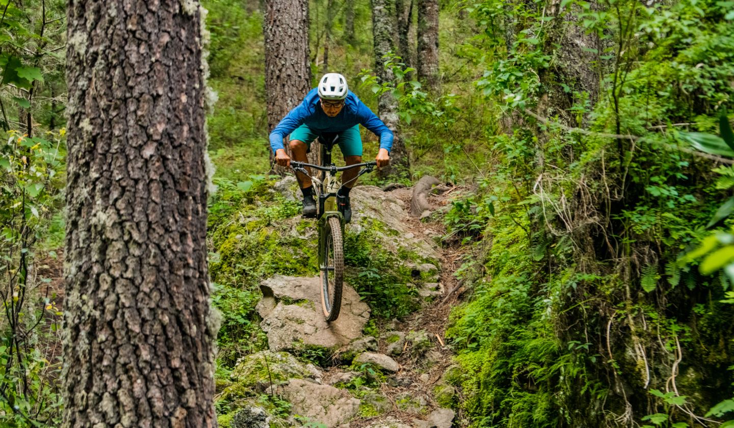 Eric Arce rides slick Oaxacan rock face.