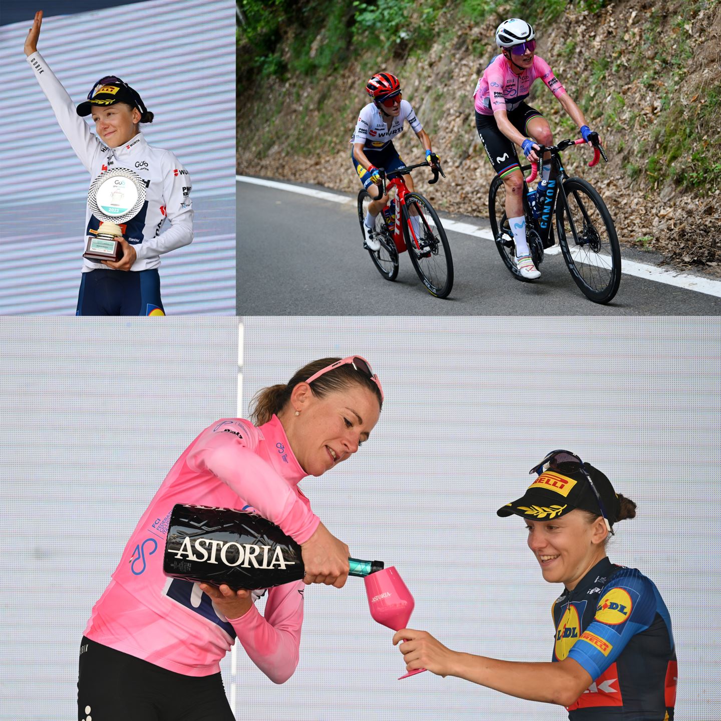 Gaia Realini got third in the General Classification as well as the Best Young Rider and Best Italian Rider jerseys.