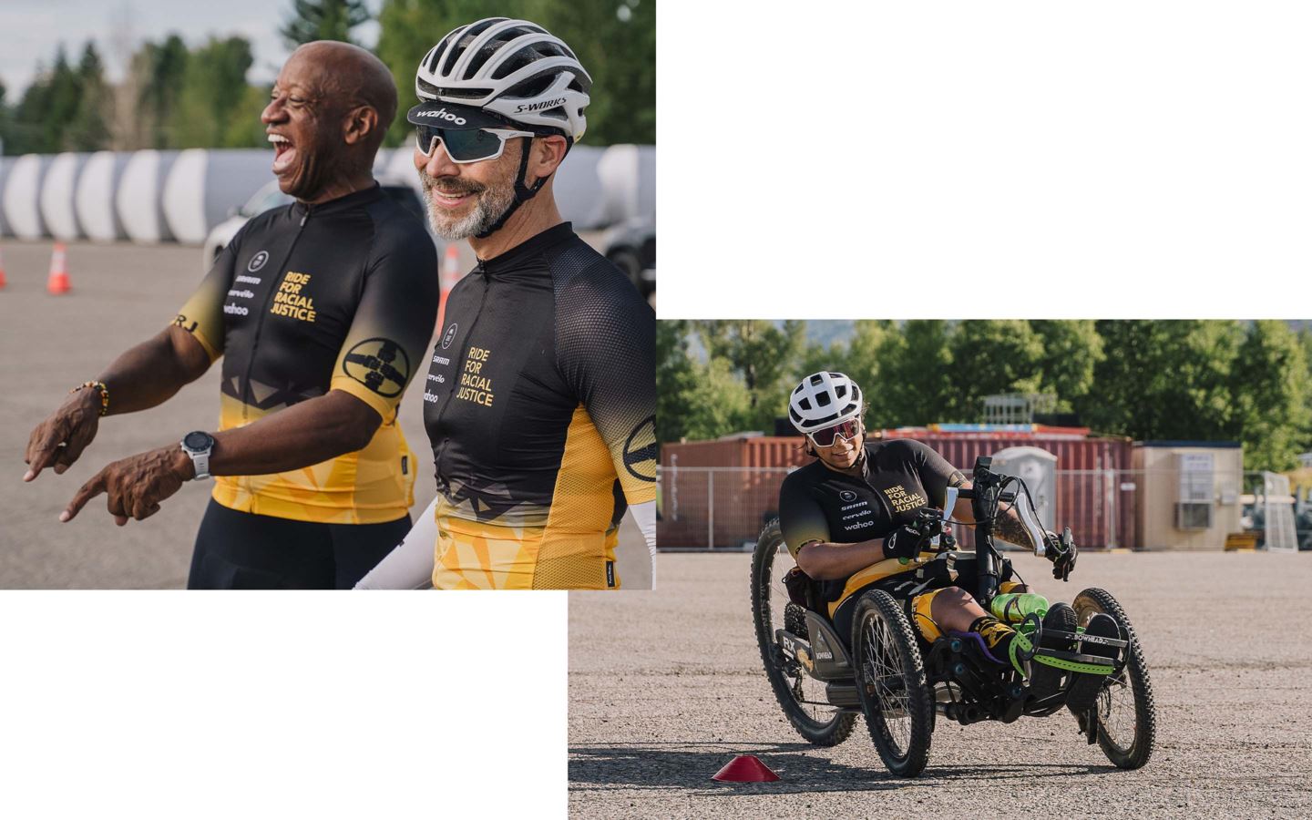 Ride For Racial Justice Founders and Adaptive Cyclist