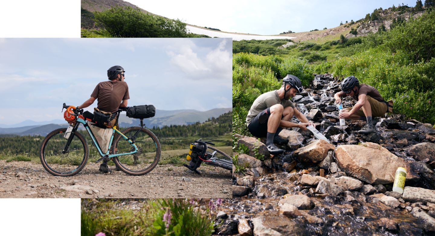 Bring a friend bikepacking.