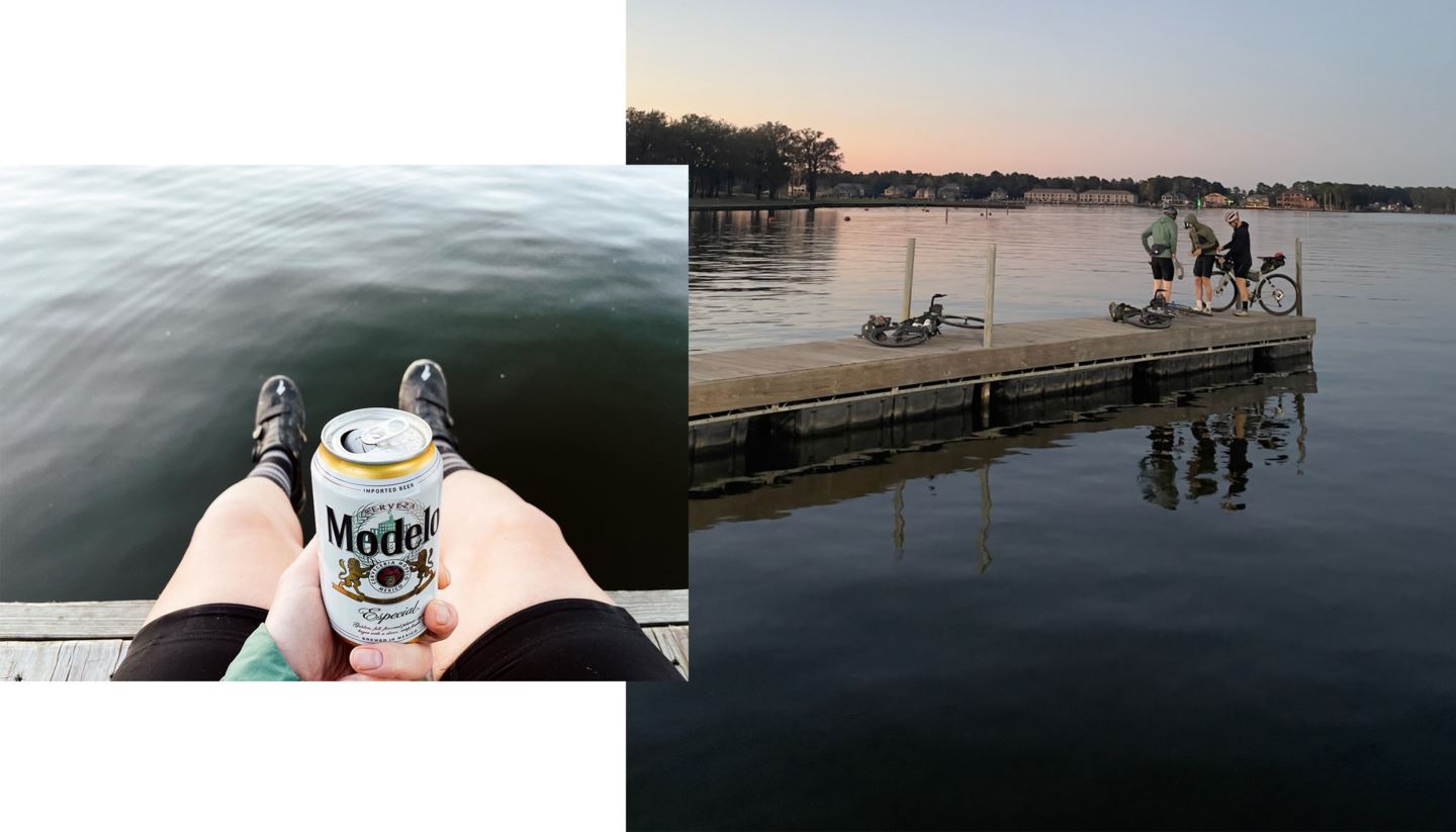 Modelo on the dock