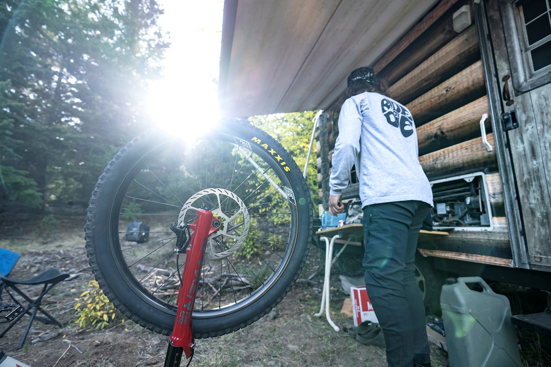getting the bike ready