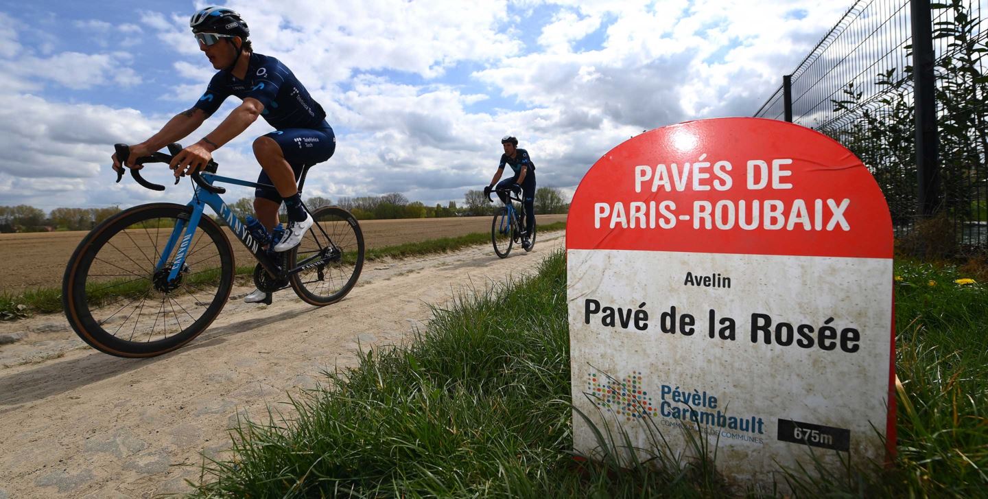 Ivan Garcia Cortina recons the cobbles of the 2022 Paris Roubaix course