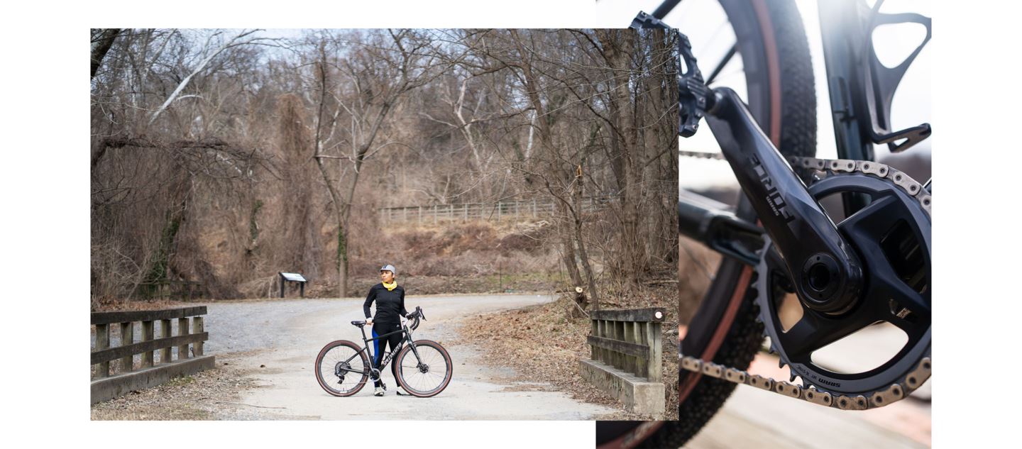 Lopez's gravel bike named after Wilma Mankiller, a citizen of the Cherokee Nation of Oklahoma.