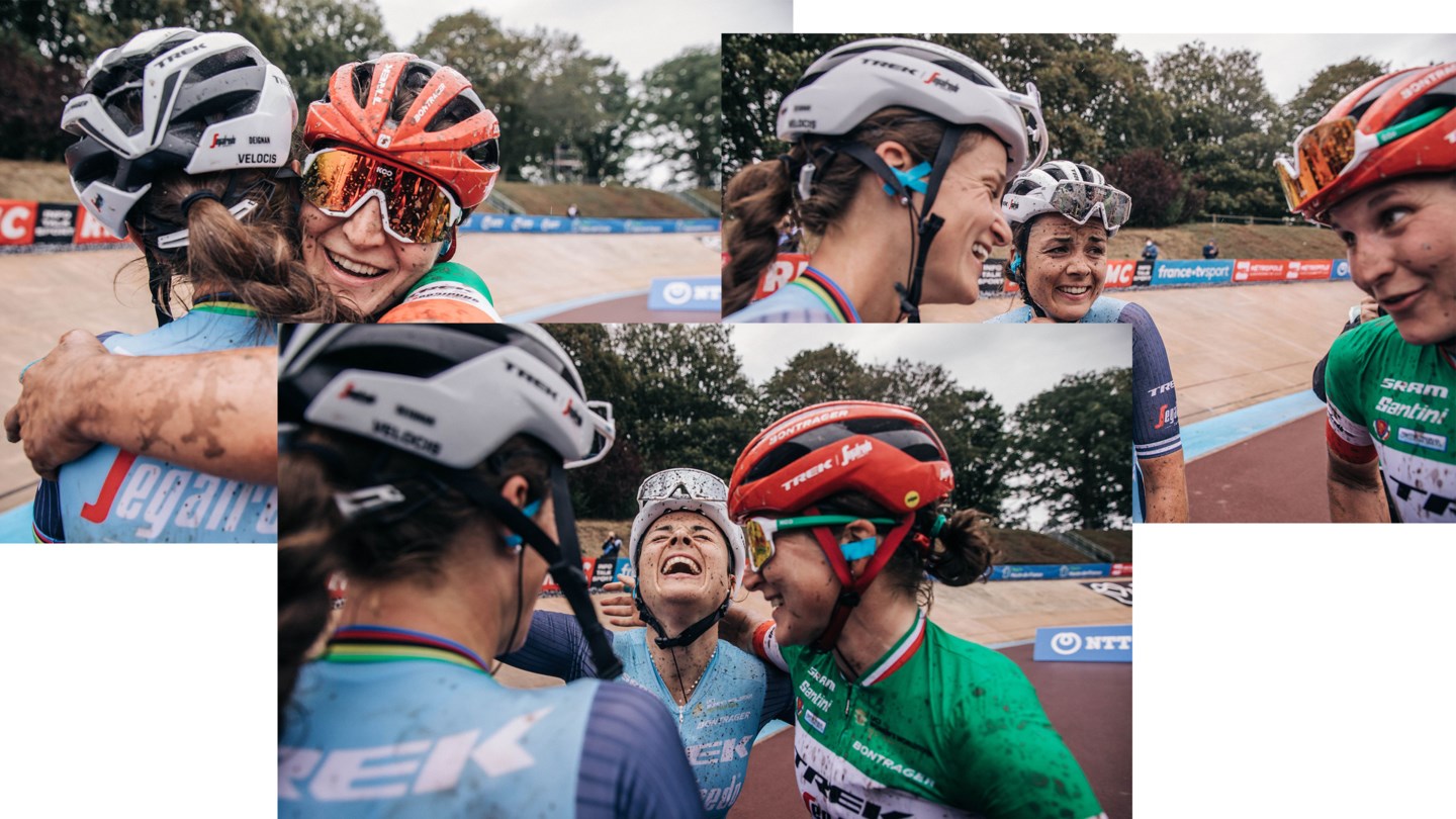 Trek-Segafredo celebrates Lizzie Deignan's Paris-Roubaix victory