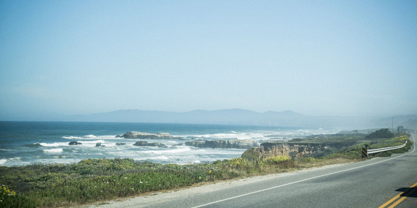View of the coastline from HWY 1.