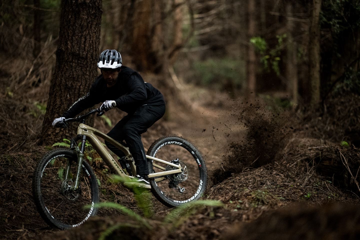 R-Dog railing his Trek Fuel EXe on an undisclosed trail in Northern California.