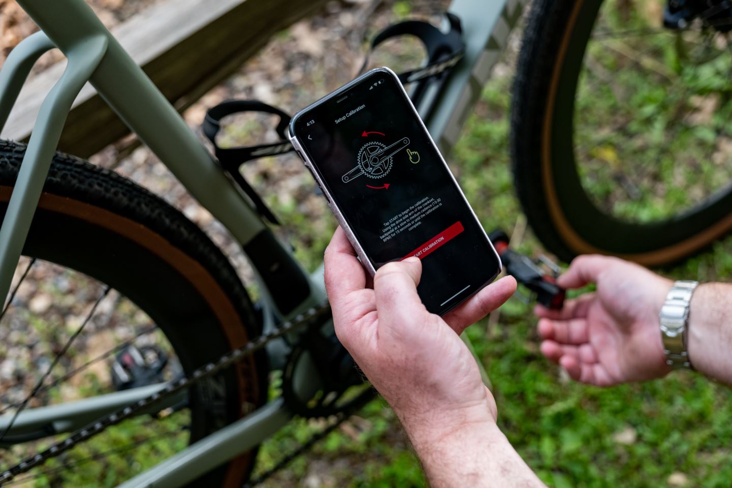 Open the AXS App to complete setting up your Apex AXS power meter.