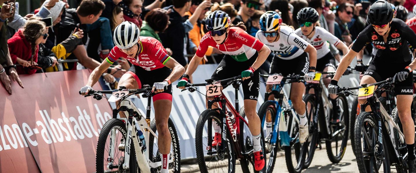 Women at a start line