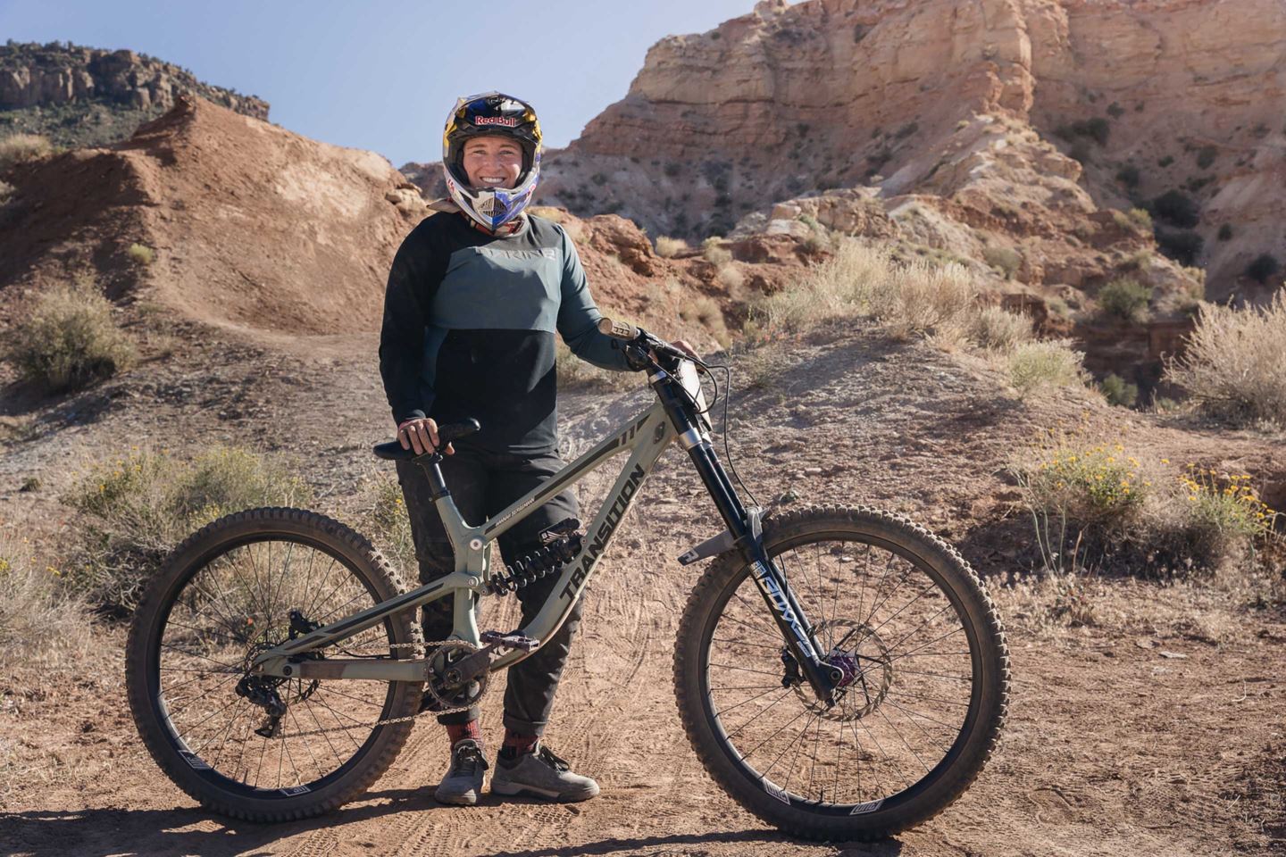 Hannah with her bike