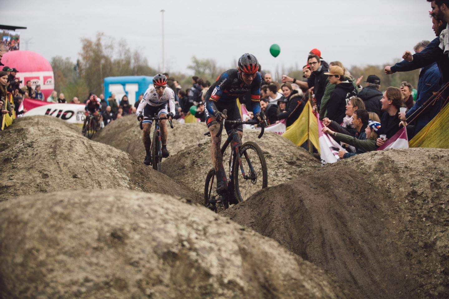 Toon Aerts tackles the moguls at Superprestige Jaarmarktcross.