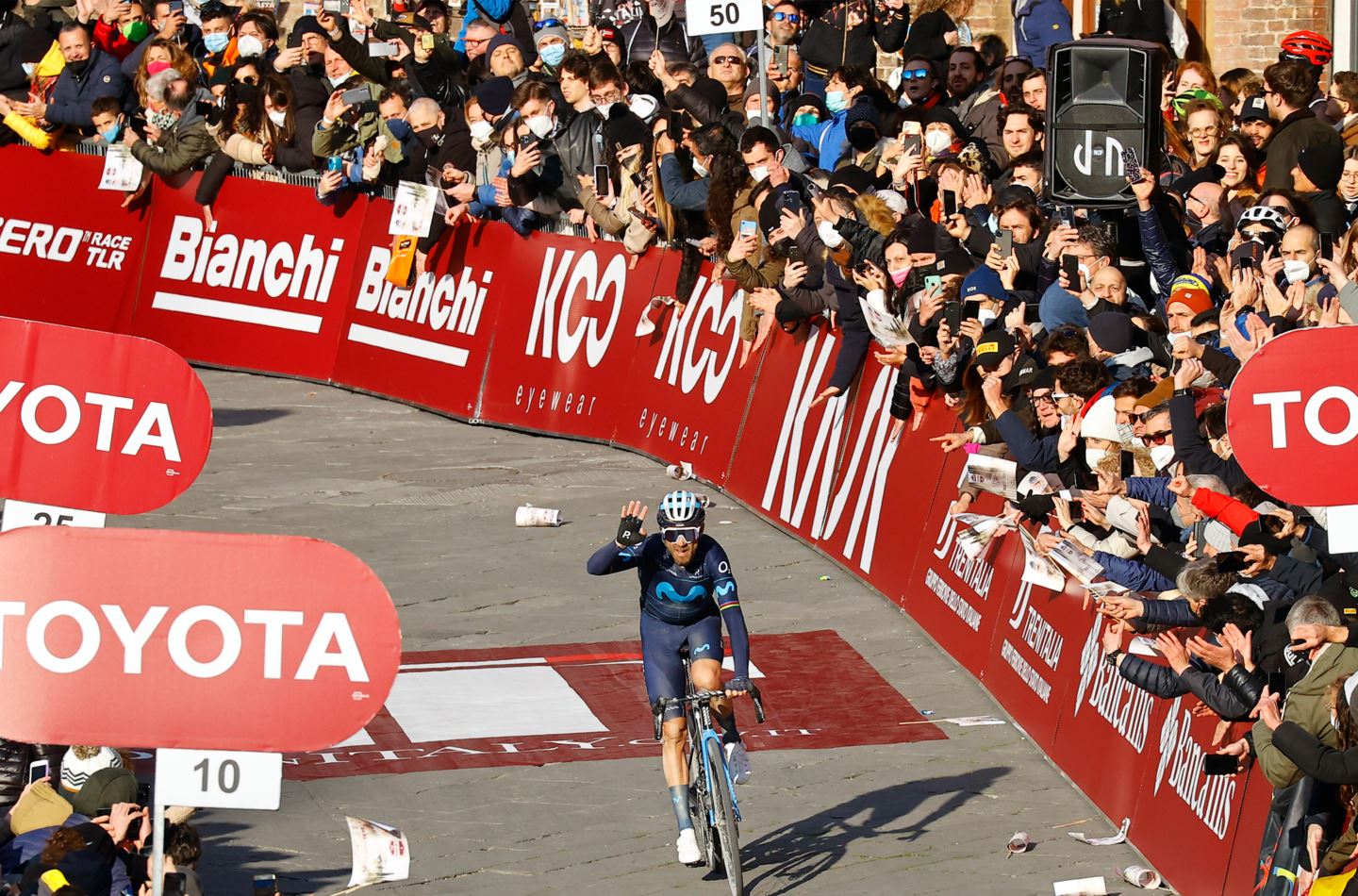 Valverde with a satisfying second place.