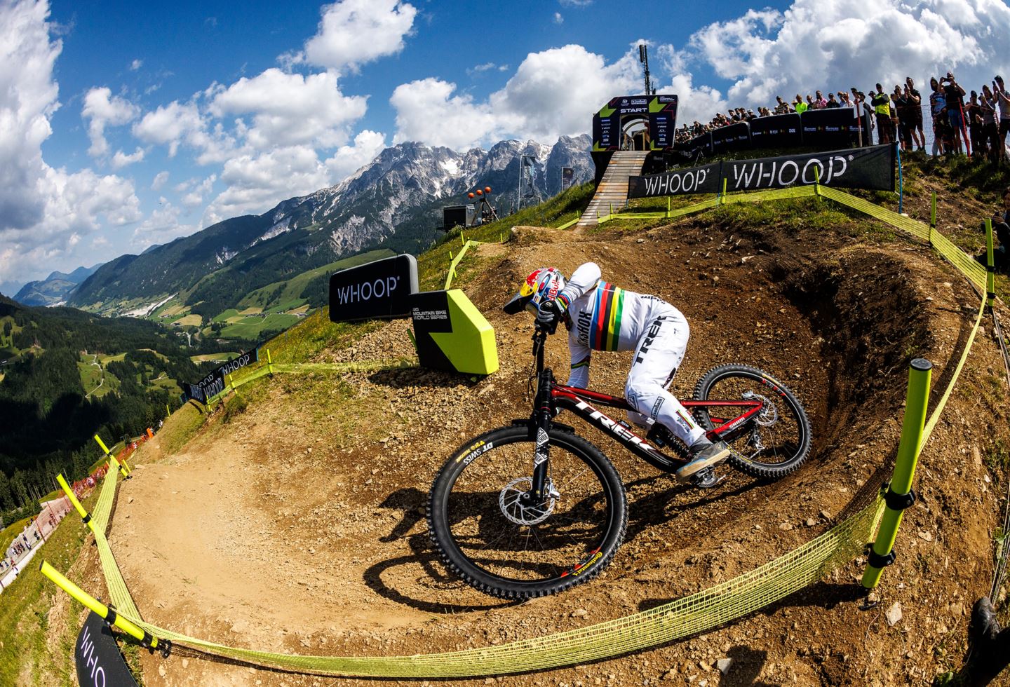 Vali Höll racing in Leogang, Austria