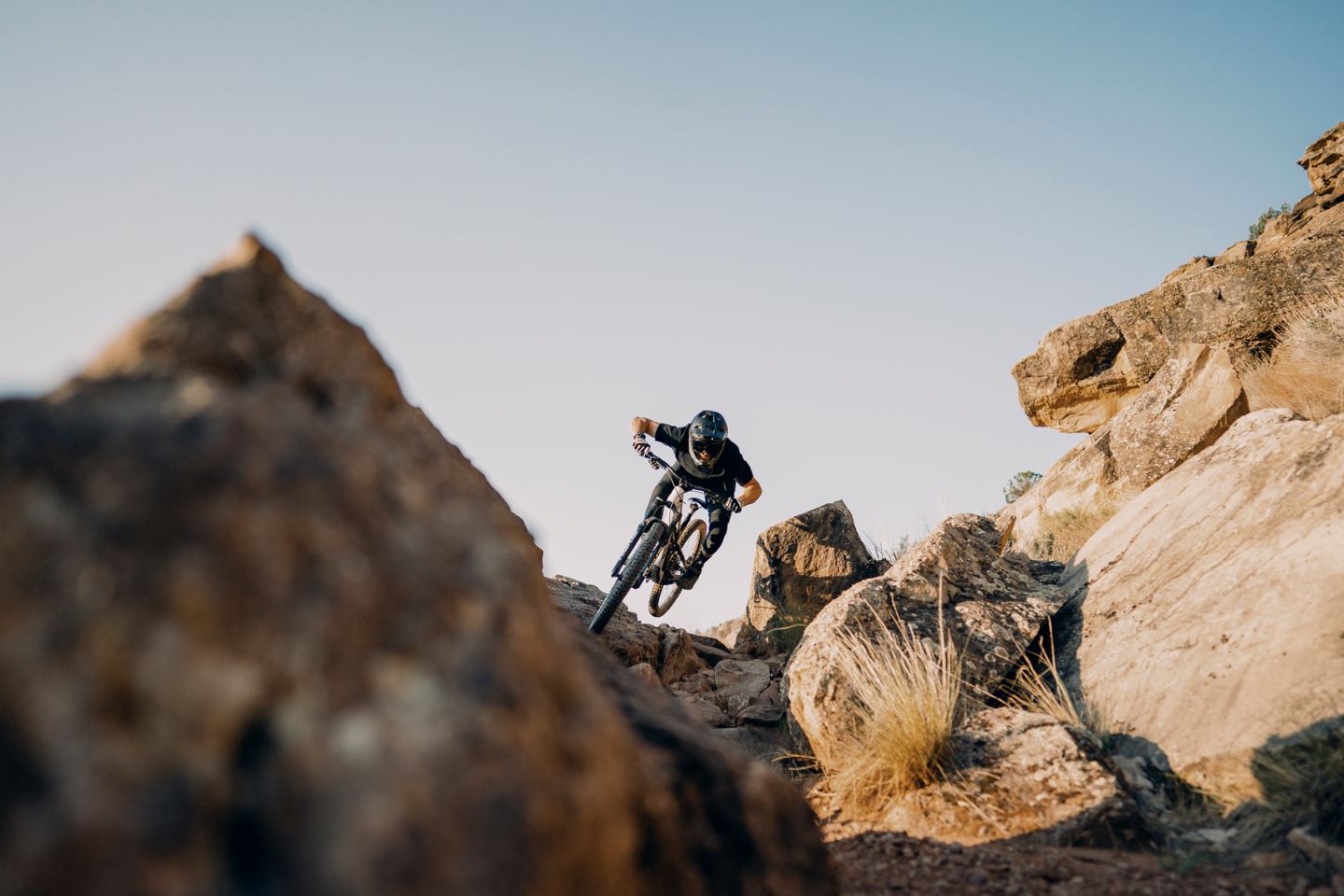 Braydon Bringhurst descending Grafton Mesa DH on Flight Attendant.