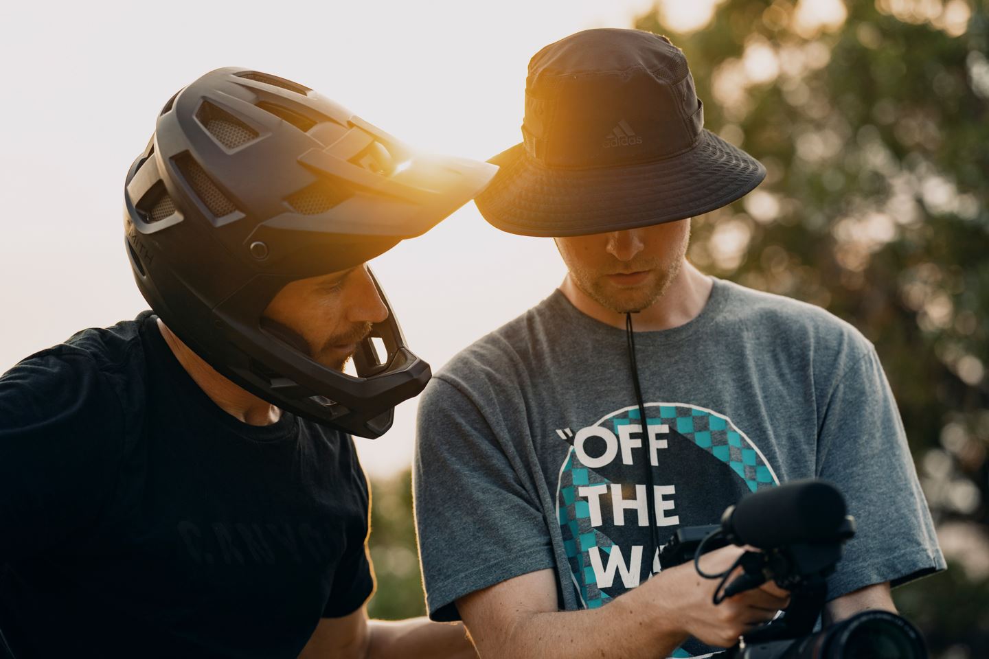 Braydon Bringhurst directing his film alongside cinematographer Tory Powers.
